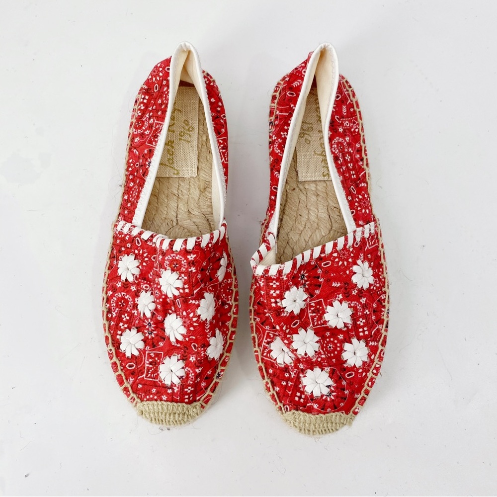 Jack Rogers Red and White Espadrilles 6.5 - Picture 5 of 8